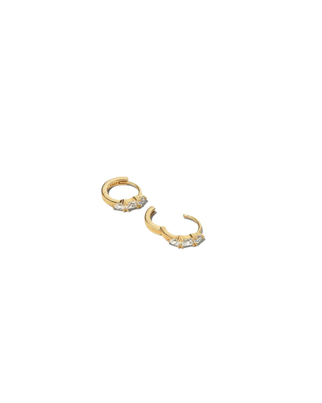 Drip Drop Huggie Hoops Gold Ohrringe Shop