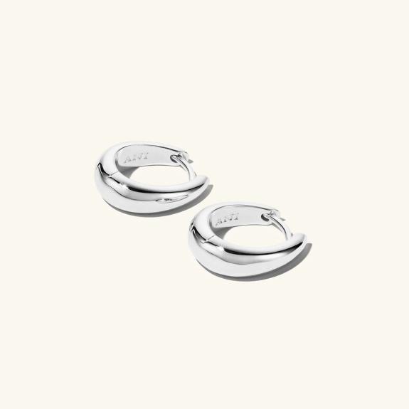 Ellipse Earrings Silver in der Gruppe Shop / Ohrringe bei ANI (ANI698)