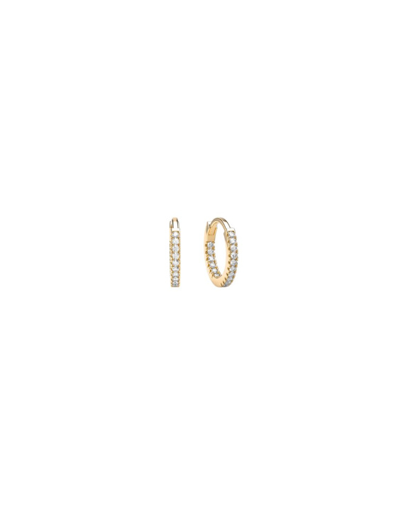 Stone Huggie Hoops Gold in der Gruppe Shop / Ohrringe bei ANI (ANI699)