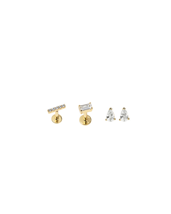 Labret and Stud Kit - Gold in der Gruppe Shop / Ohrringe bei ANI (ANI_SET_044)