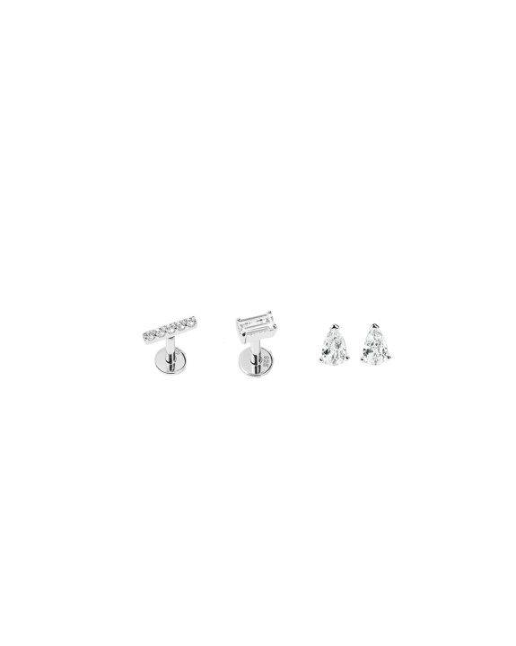 Labret and Stud Kit - Silver in der Gruppe Shop / Ohrringe bei ANI (ANI_SET_045)