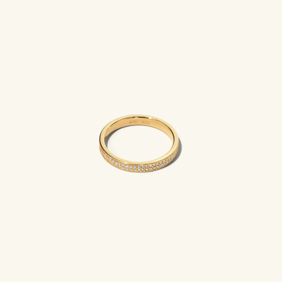 Flat Pavé Ring Gold in der Gruppe Shop / Ringe bei ANI (ANI_VA_005)