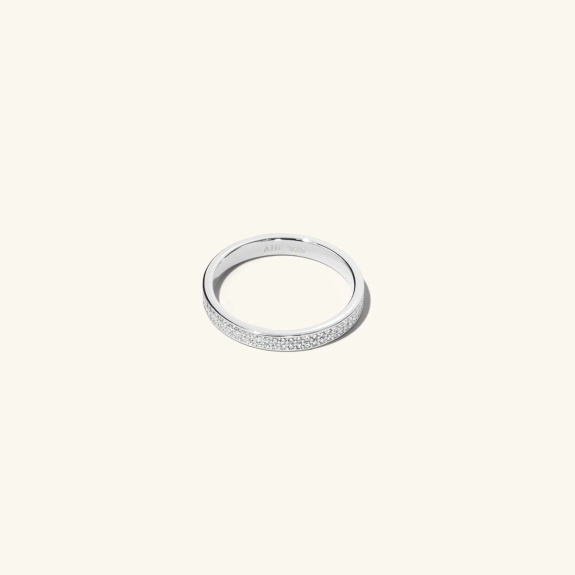 Flat Pavé Ring Silver in der Gruppe Shop / Ringe bei ANI (ANI_VA_006)