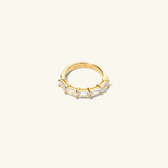 Half Baguette Ring Gold in der Gruppe Shop / Ringe bei ANI (ANI_VA_017)