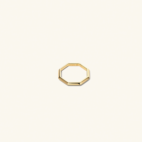 Triangle Octagon Ring Gold in der Gruppe Shop / Ringe bei ANI (ANI_VA_023)