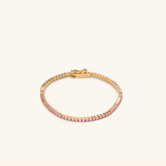 Tennis Bracelet Pink Gold in der Gruppe Shop / Armschmuck bei ANI (ANI_VA_025)