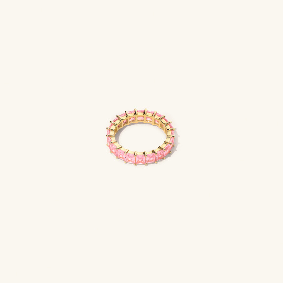 Emerald Ring Pink Gold Large in der Gruppe Shop / Ringe bei ANI (ANI_VA_027)