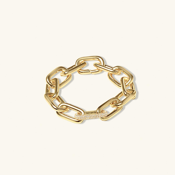Chain Bracelet Pavé Gold in der Gruppe Shop / Armschmuck bei ANI (ANI_VA_054)