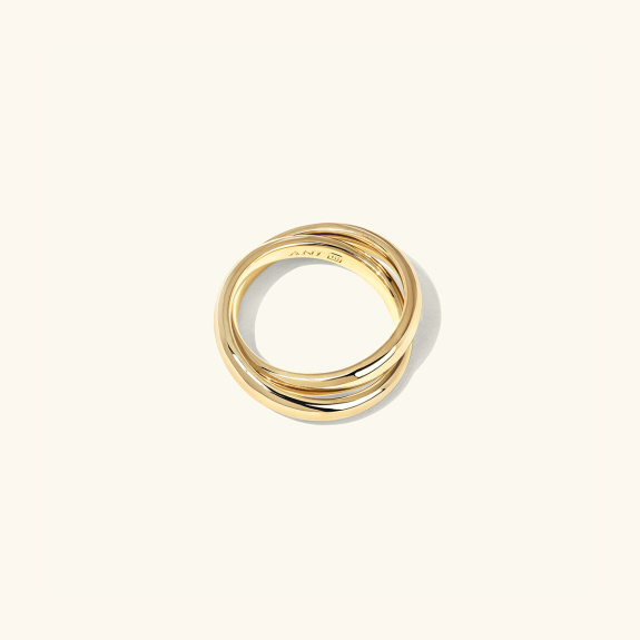 Plain Dualité Ring Gold in der Gruppe Shop / Ringe bei ANI (ANI_VA_062)