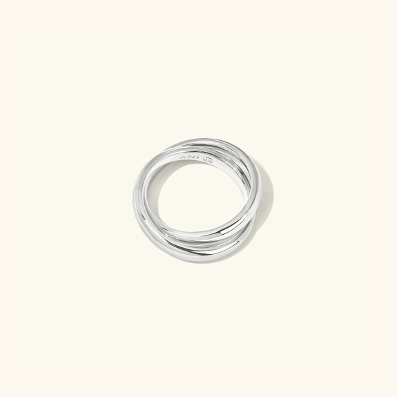 Plain Dualité Ring Silver in der Gruppe Shop / Ringe bei ANI (ANI_VA_063)